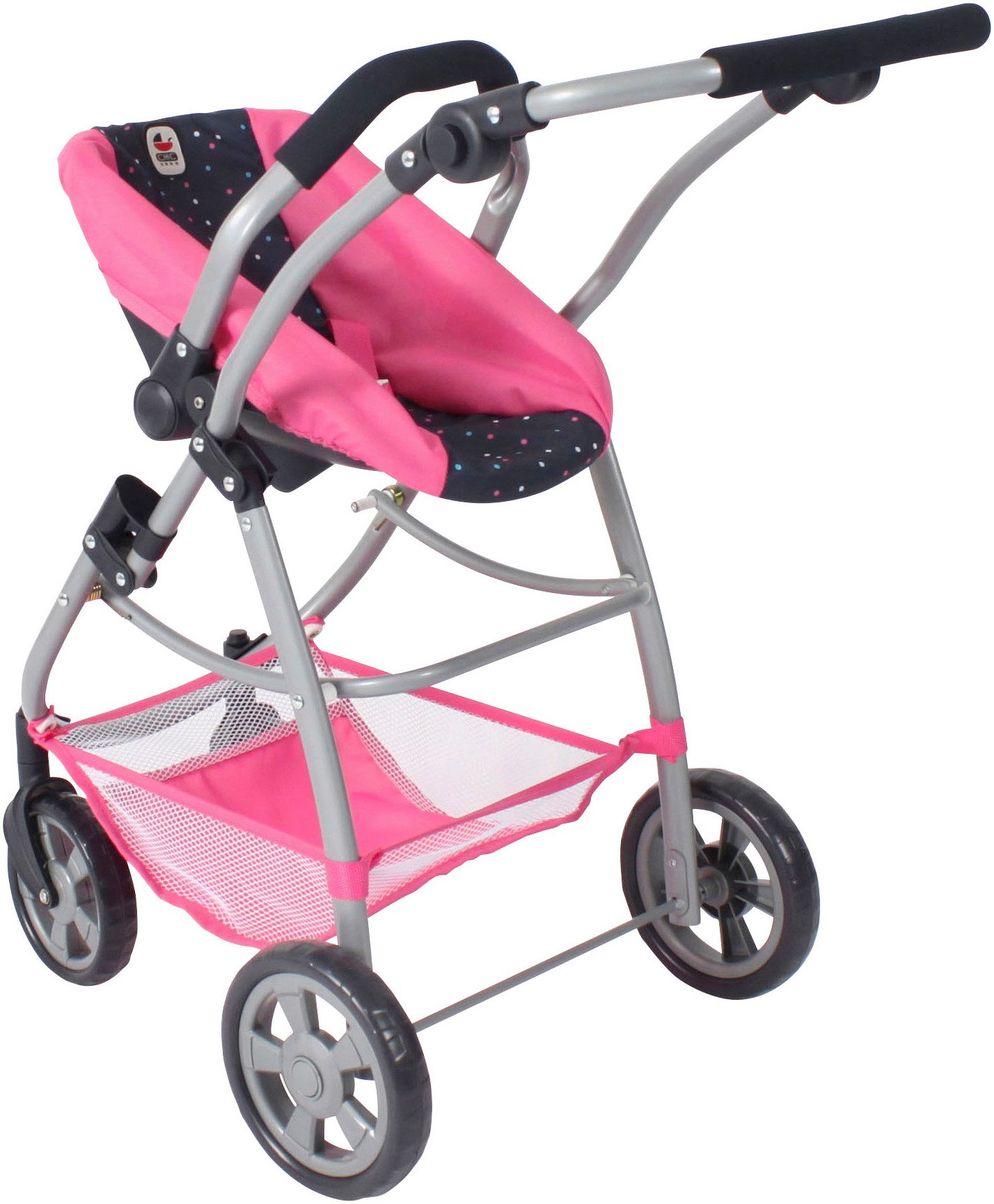 CHIC2000 Kombi-Puppenwagen Emotion 2.0, Konfetti, inkl. Babywanne, Sportwagenaufsatz und Autositz