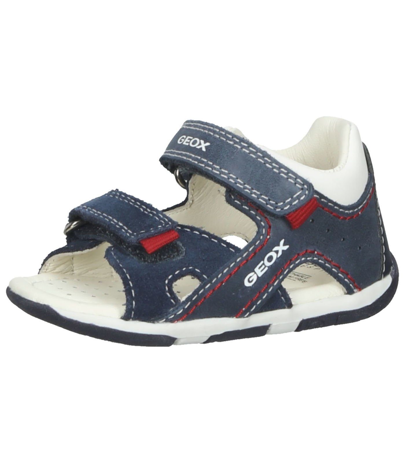 Geox Sandalen Leder/Synthetik Riemchensandalette blau