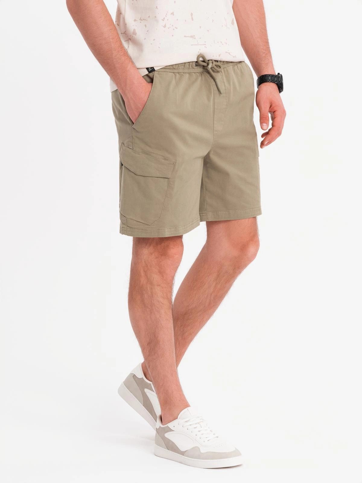 Cargoshorts Herren-Shorts in lockerer Passform mit Cargotaschen