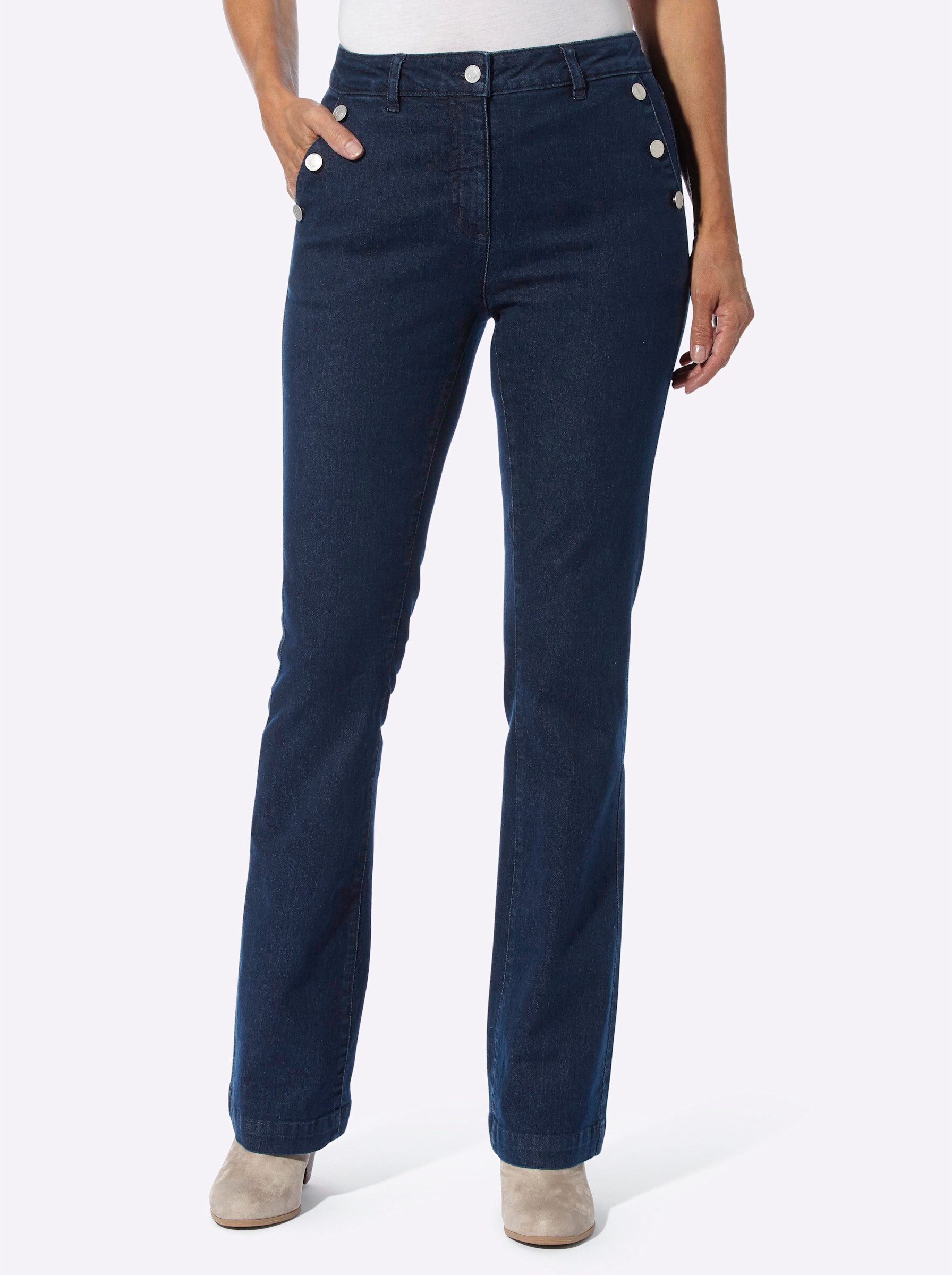 Sieh an! Bequeme Jeans Bootcut-Jeans günstig online kaufen