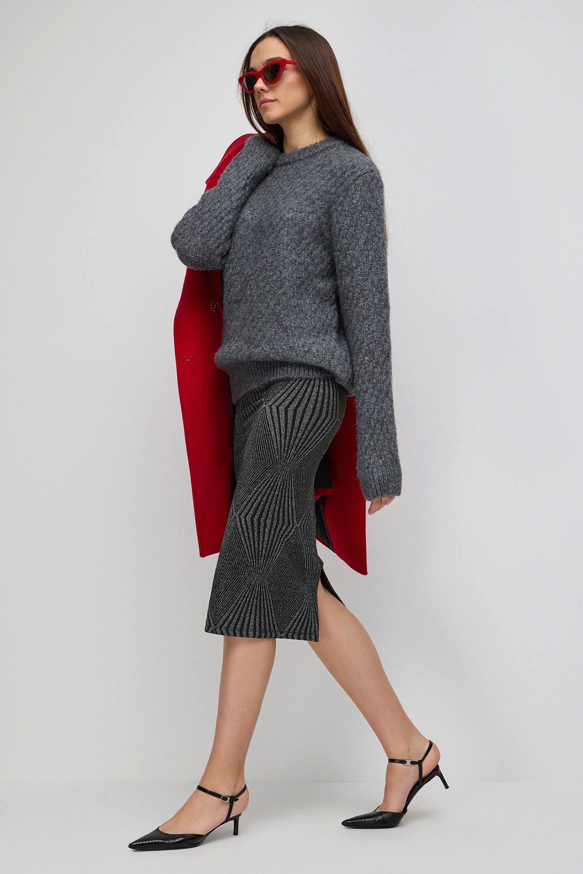 No Matter What Longpullunder Oversize-Strickpullover