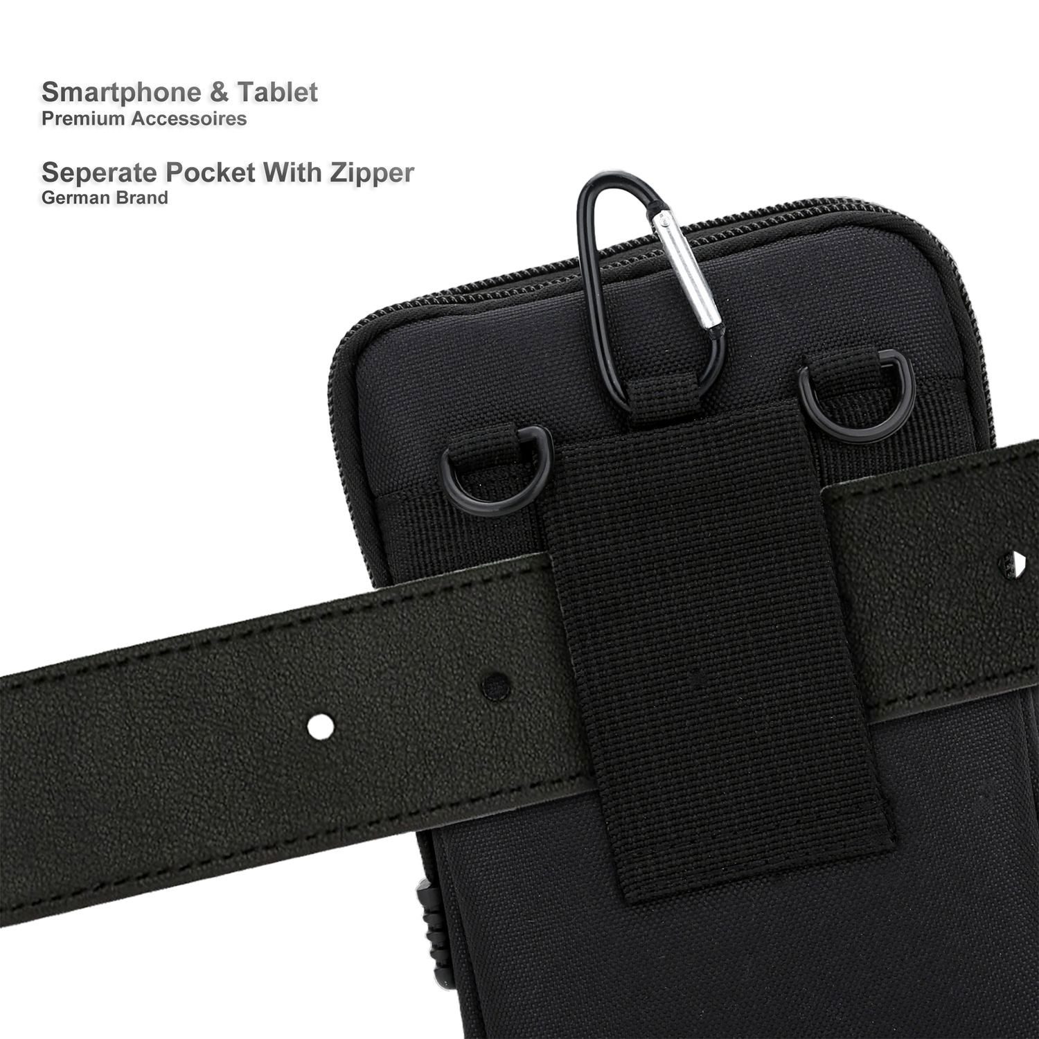 Cadorabo Handytasche für iPhone 17 PRO MAX (1-tlg), Hülle mit Schultergurt Handyhalter Outdoor Gürteltasche Hüfttasche – Bild 4 von 5