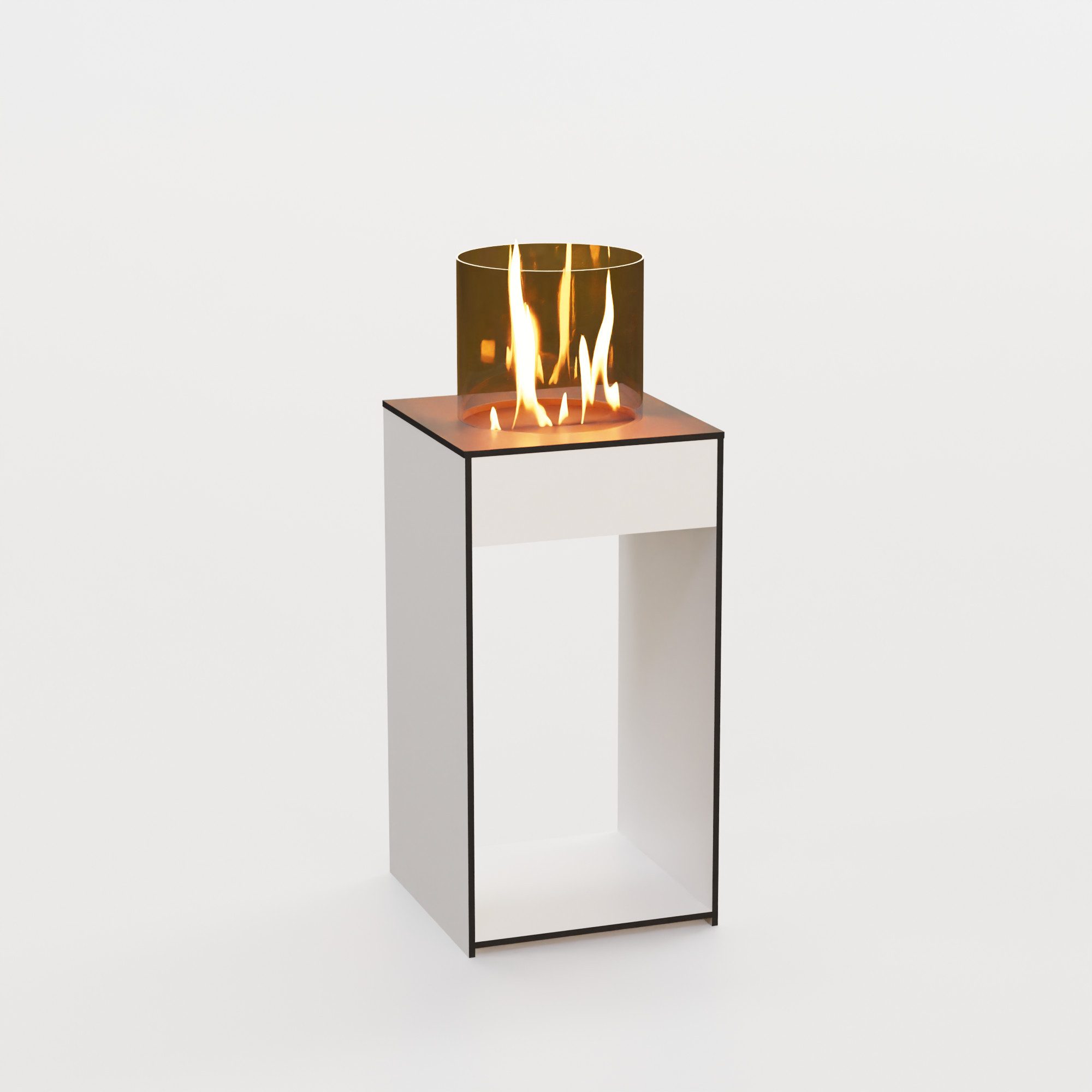 GLOW FIRE Echtfeuer-Dekokamin Emma Concept M Outdoor Ethanolkamin, echte Flamme mit Wohlfühlfaktor, TÜV geprüfter Sicherheitsbrenner