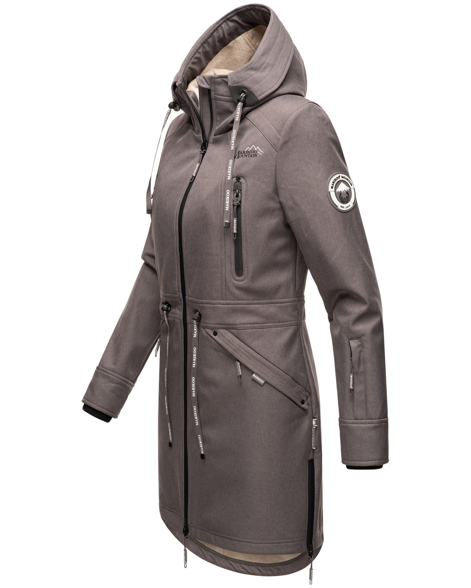 Marikoo Softshelljacke mit warmen Teddyfleece