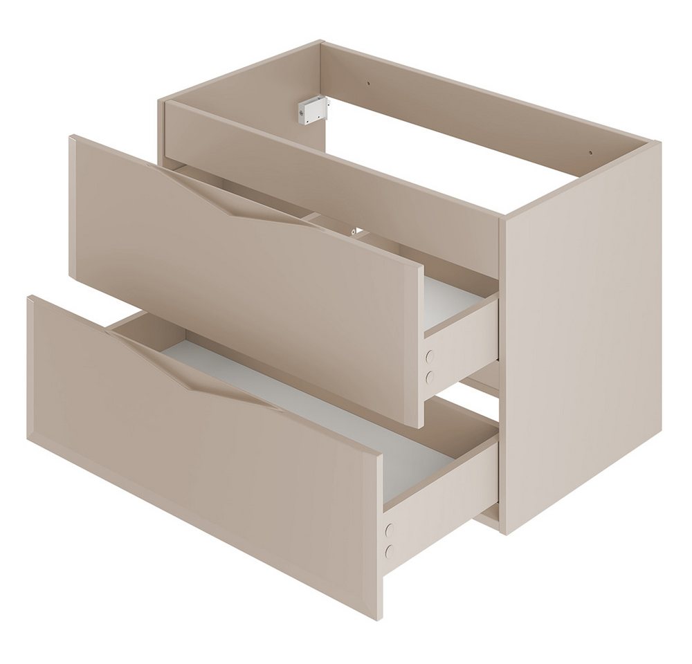Thumbnail - Lomadox Waschtisch DORIDA-140, Waschtischunterschrank Badezimmerschrank 80 cm breit modern kaschmir