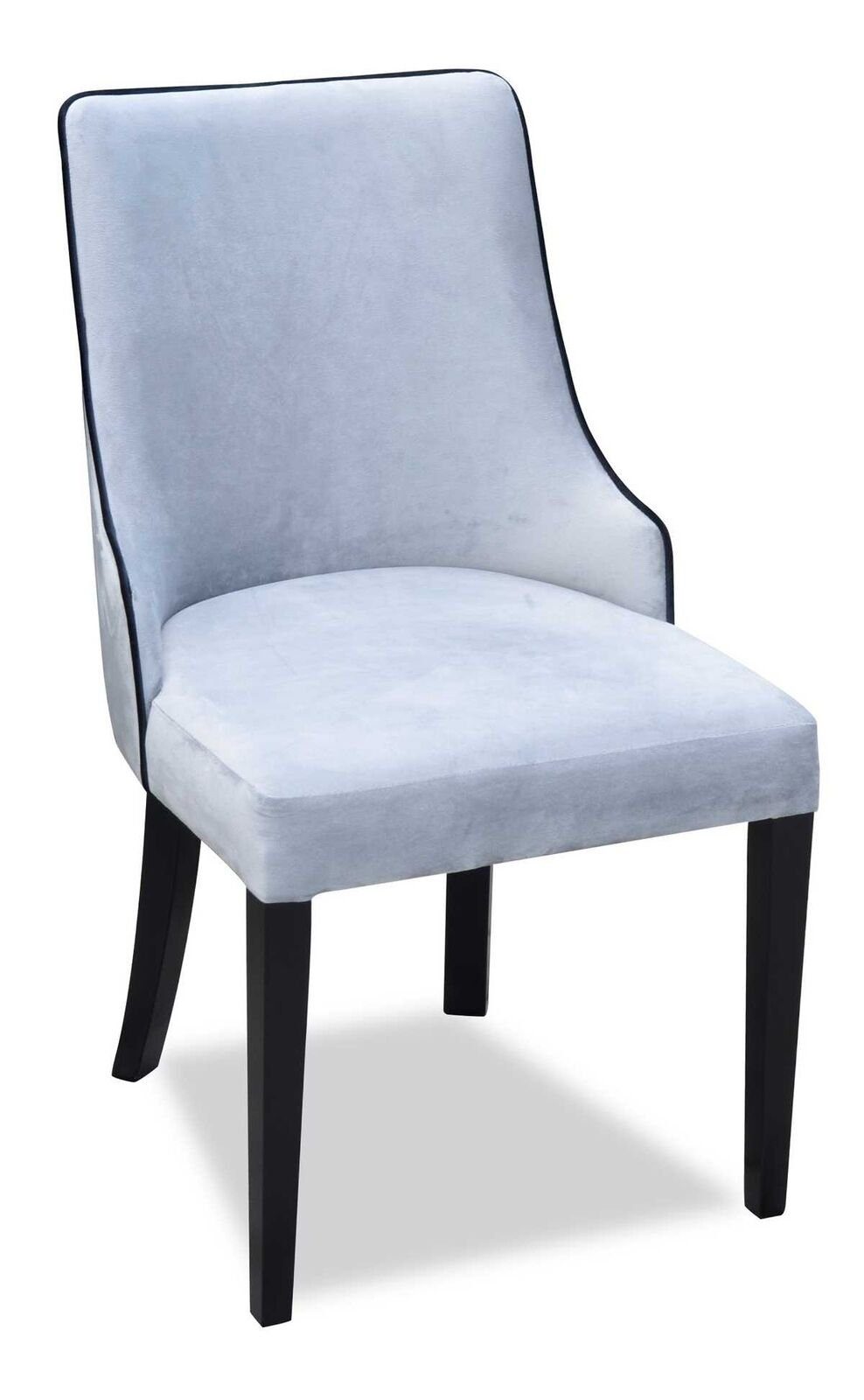 JVmoebel Stuhl Modern Stühle Luxus Holz Lehnstuhl Holzstuhl Design Stuhl (1 St) Grau