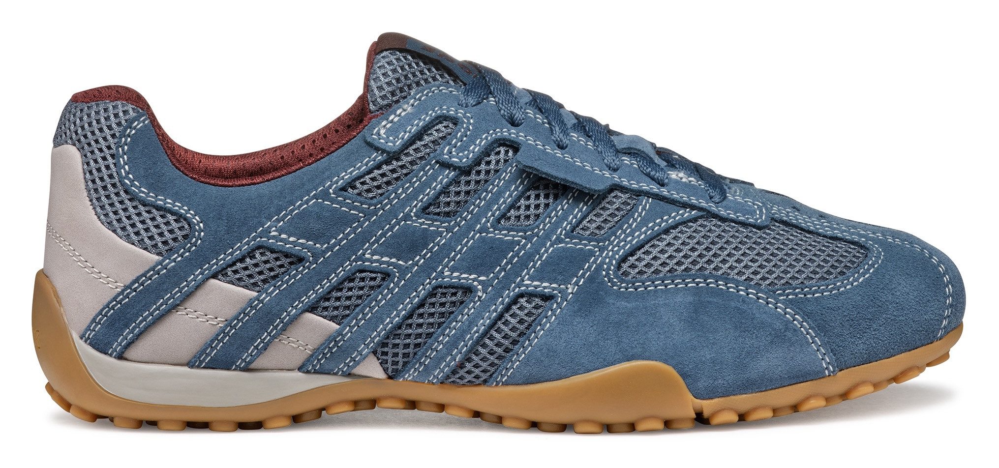 Geox U SNAKE ORIGINAL Schnürschuh, Schnürschuh, Freizeitschuh, Trekking Sneaker mit Lederinnensohle