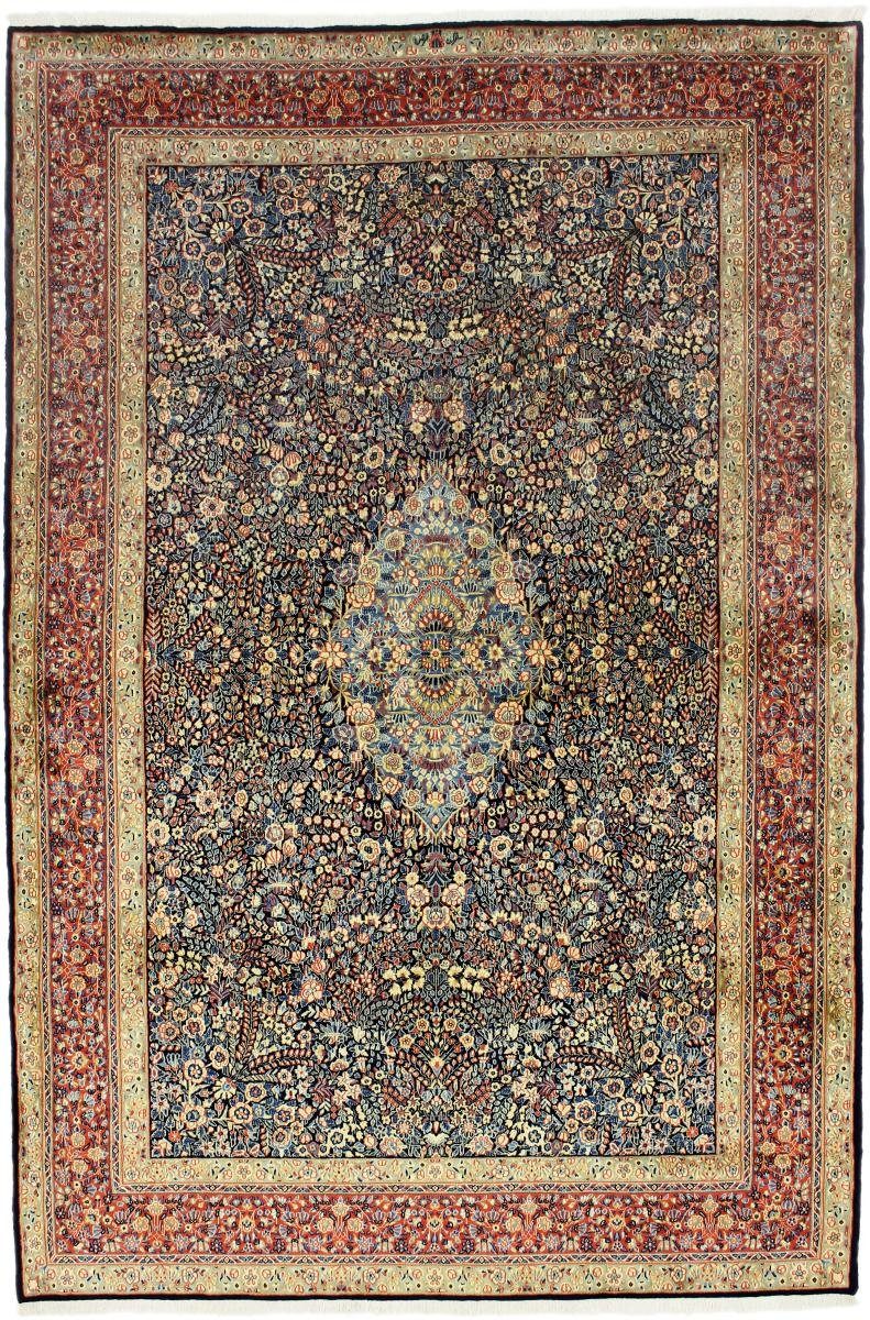 Orientteppich Kerman Rafsanjan Sherkat 198x296 Handgeknüpfter Orientteppich, Nain Trading, rechteckig, Höhe: 12 mm