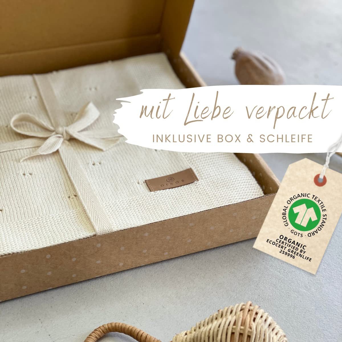 Babydecke DIKOS® Babydecke aus *100%* Bio günstig online kaufen