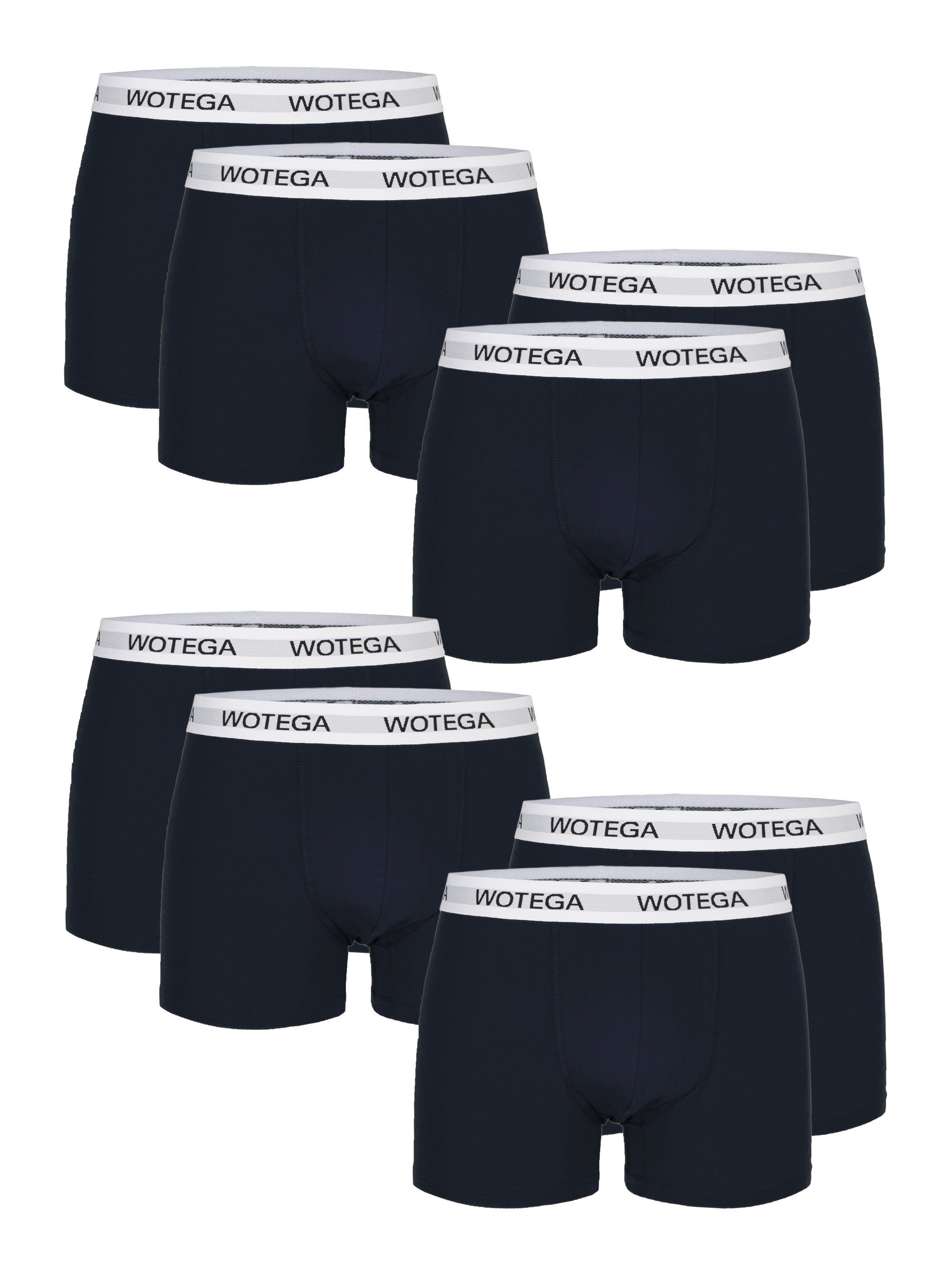 Pack 8er-Pack) 8er moderne 193924) Boxershorts im Unterhosen exklusiv (Night WOTEGA Baumwoll (Spar-Set, Blau Sky Joe