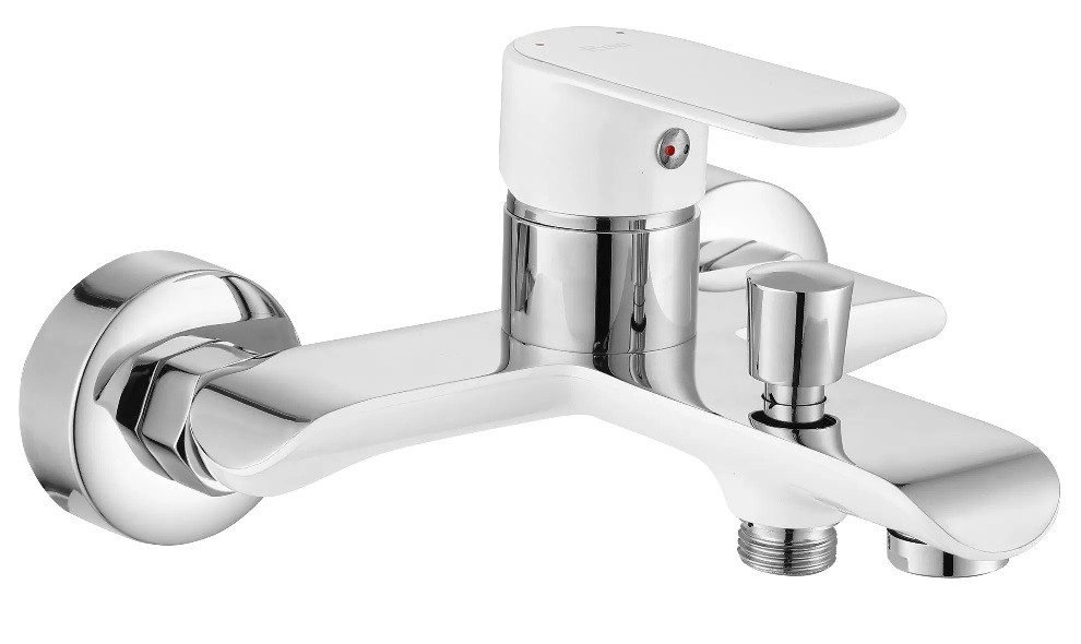 wohnwerk.idee Wannenarmatur Badewannenarmatur Wasserhahn Badewanne Weiß günstig online kaufen