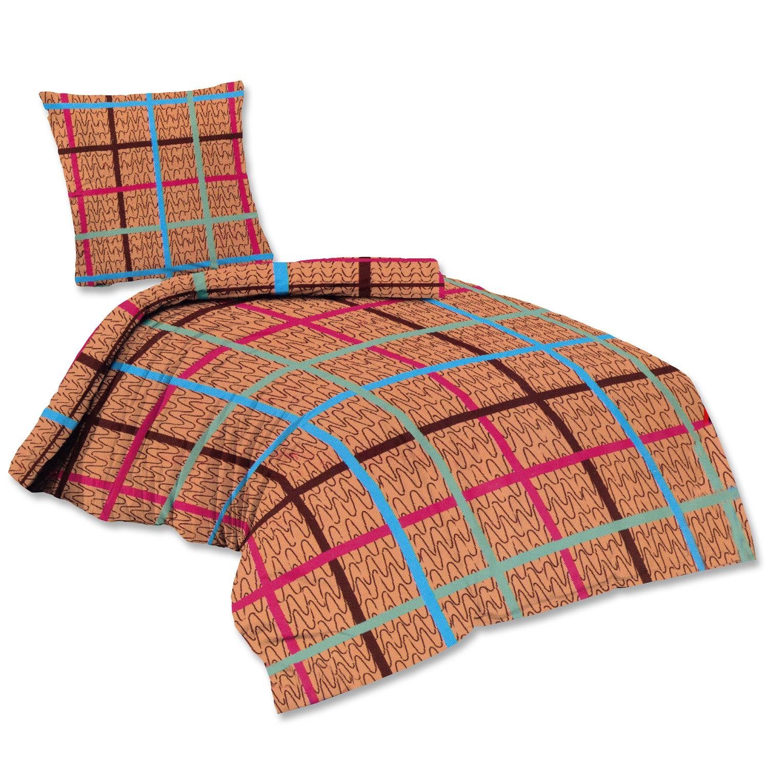 EXKLUSIV HEIMTEXTIL Bettwäsche Flanell Bettwäsche SAM 2 teilig Reißverschlu günstig online kaufen