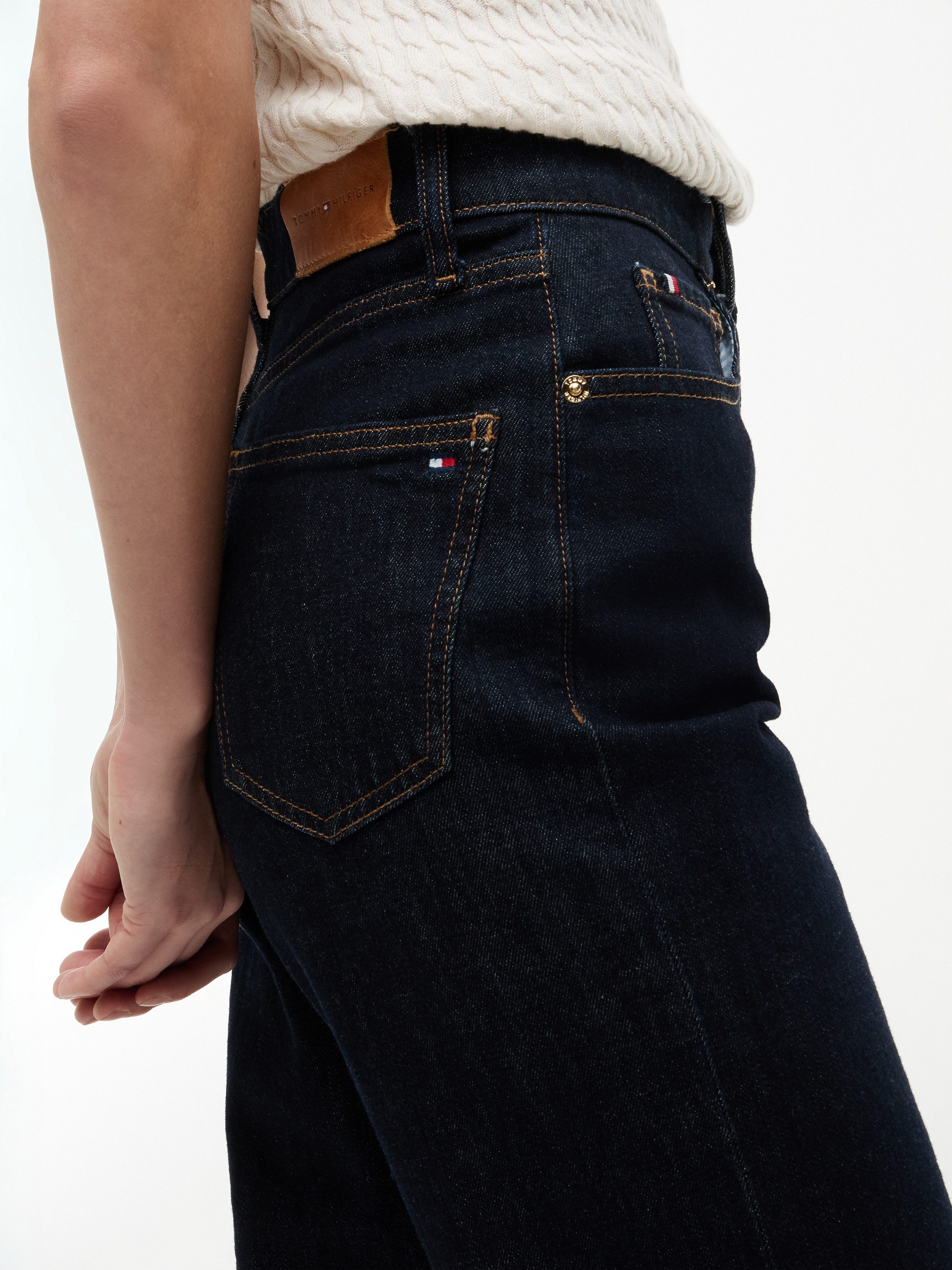 Tommy Hilfiger High-waist-Jeans TAPERED RINSE HW ANKLE Baumwolle, knöchellang, high waist