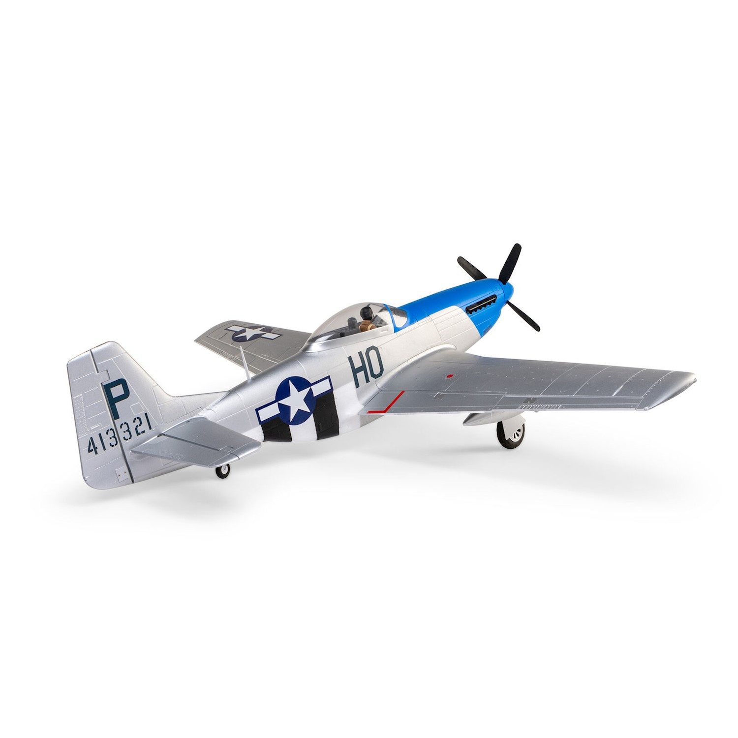 E-flite RC-Flugzeug E-flite P-51D Mustang 1,2m RC Flugzeug mit Smart BNF Basic