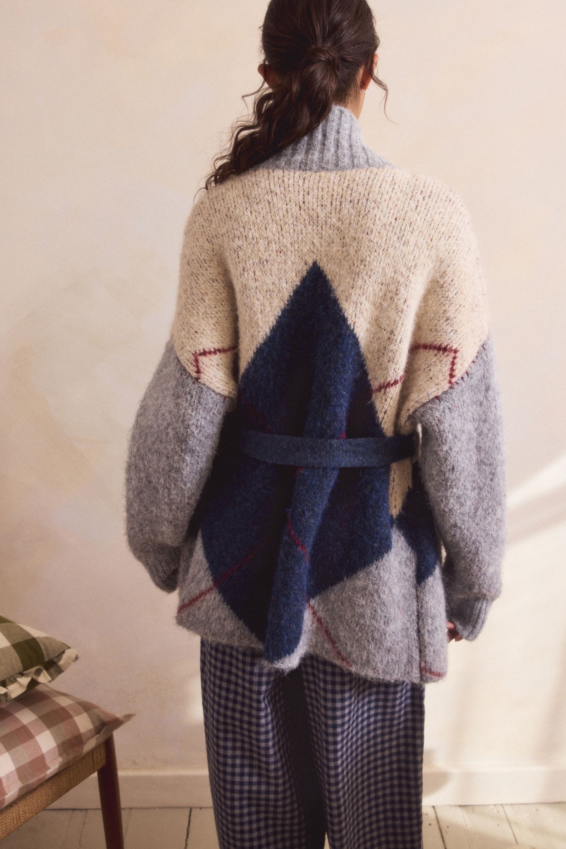 Next Strickjacke Strickjacke mit Wickeldesign (1-tlg) günstig online kaufen