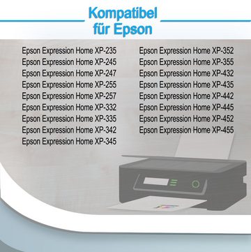 Druckerparadies 10er Pack Druckerpatronen 29 29XL kompatibel mit Epson XP-455 Tintenpatrone (10-tlg)