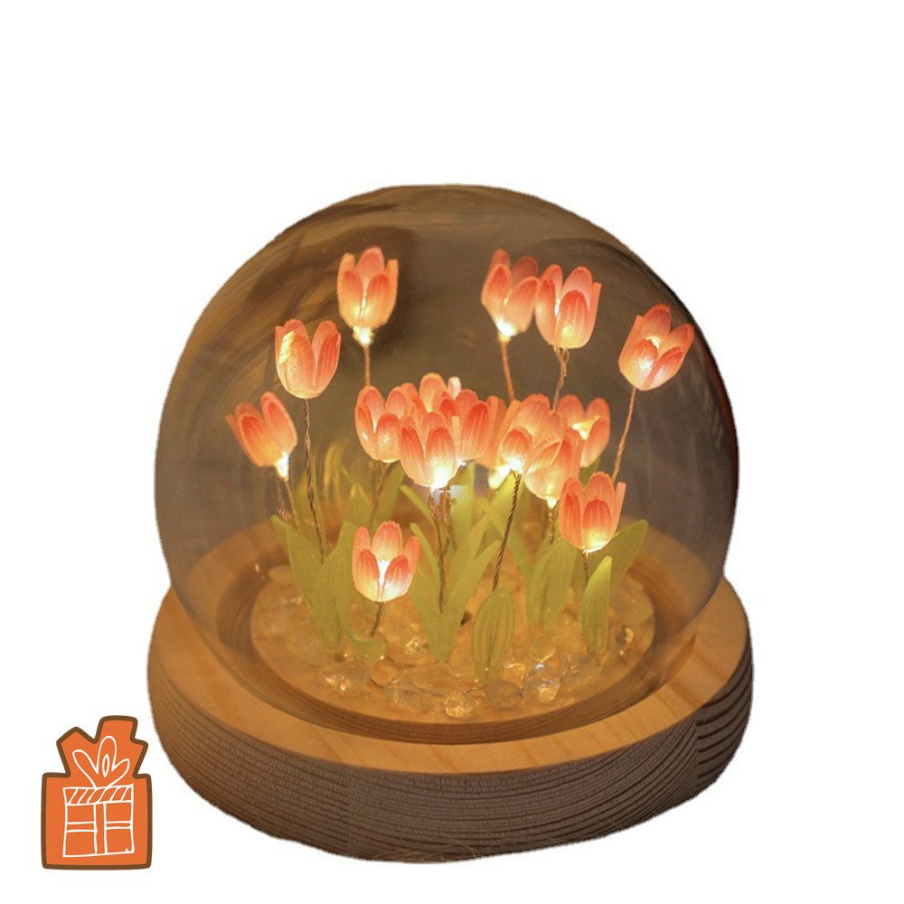 XDeer Muttertagskarte Nachtlicht,Handgemachtes DIY-Tulpen-Nachtlicht, Geschenk zum Muttertag,Geschenk für Mama