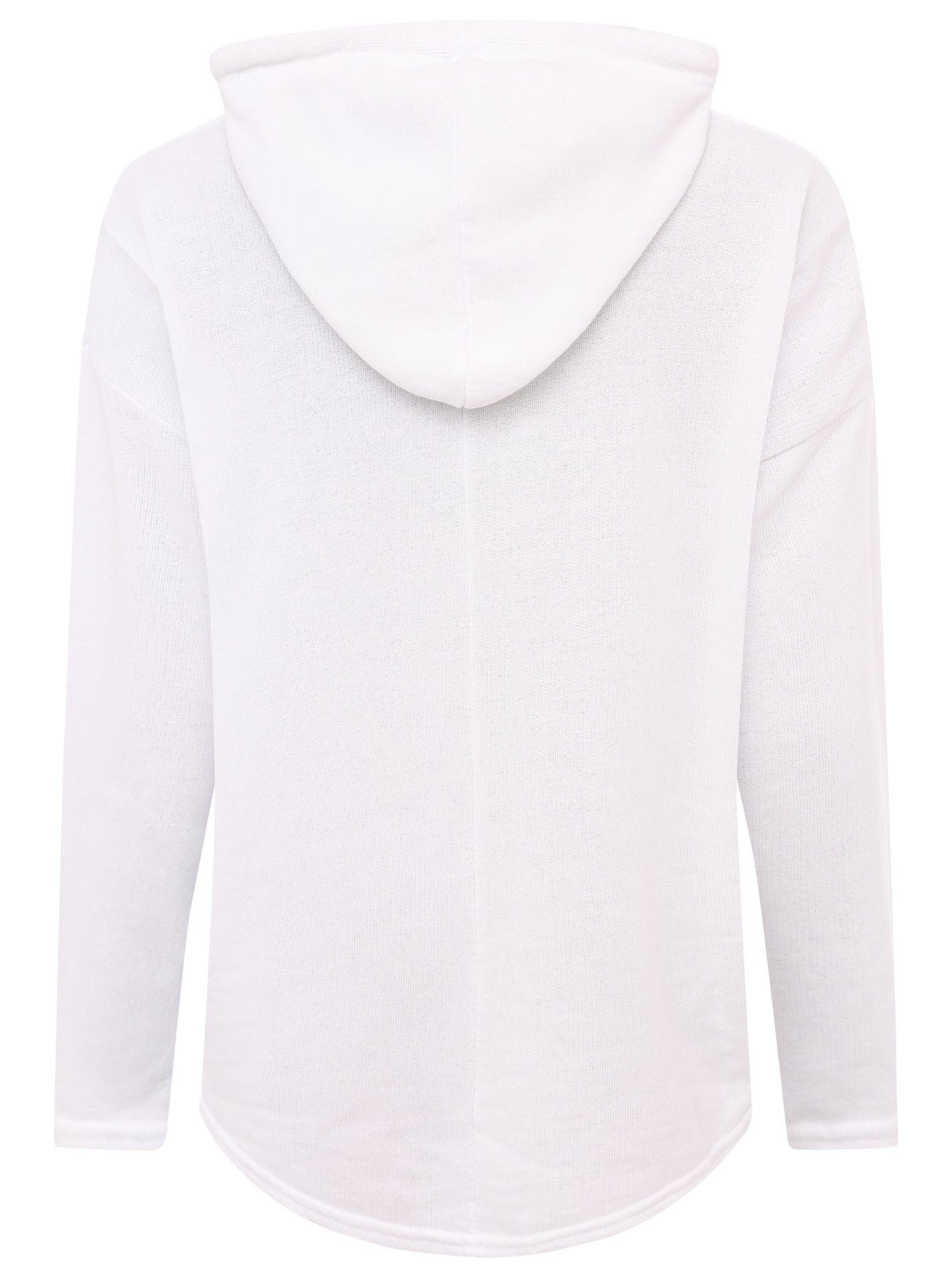 Zwillingsherz Hoodie "Moin" Kapuze, Kordelzug, Langarm, maritimer Schriftzug – Bild 4 von 5