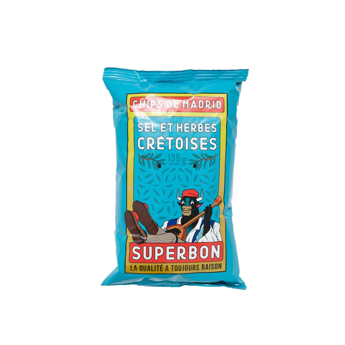 Superbon Knabberei, Superbon Chips Sel Et Herbes Cretoises und Sel Kartoffelchips 135g