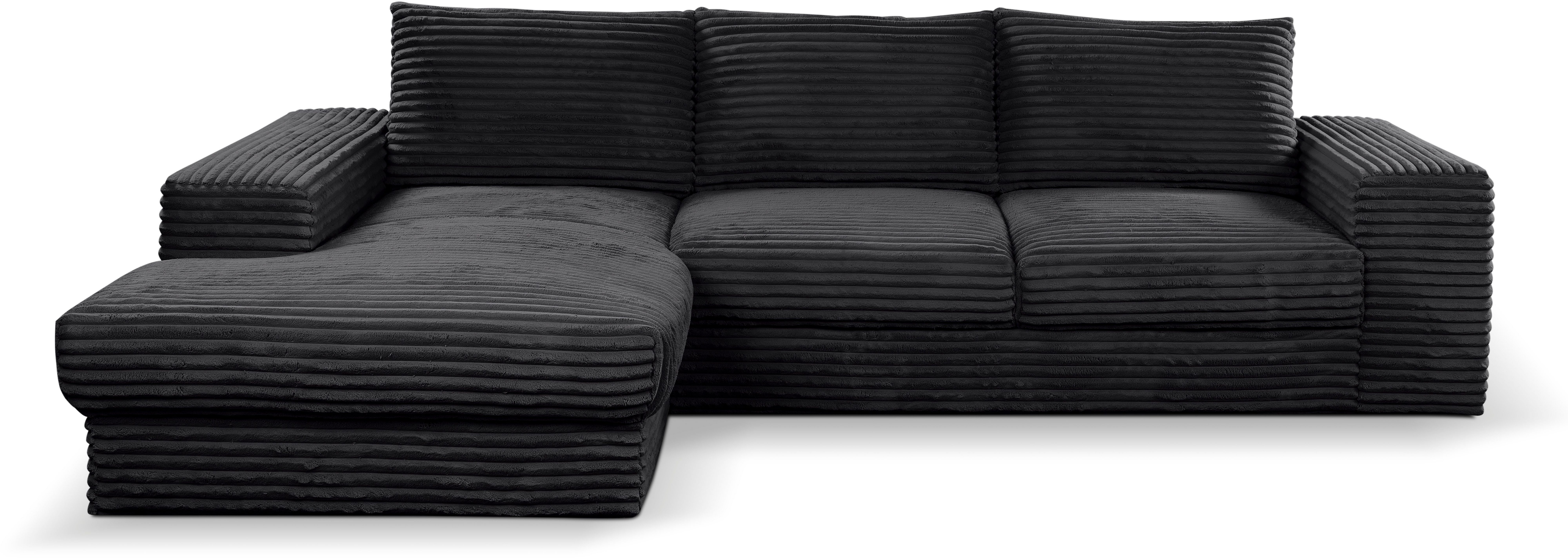 WERK2 Ecksofa hohem Cord Komfort mit in Ecksofa trendig-weichem & Design Breitcord Rozzana