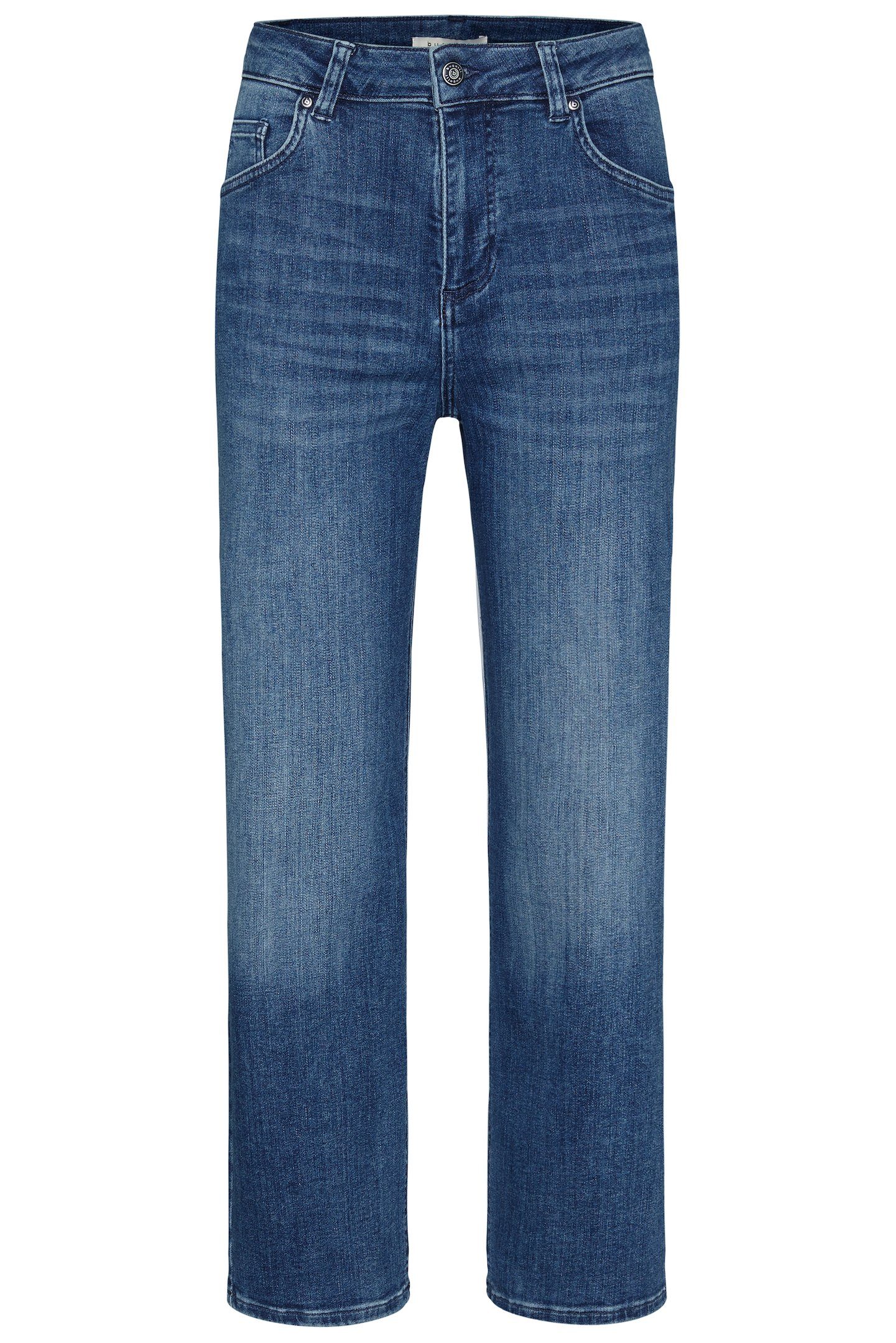 bugatti 5-Pocket-Jeans aus elastischer Baumwollware in Relax Fit