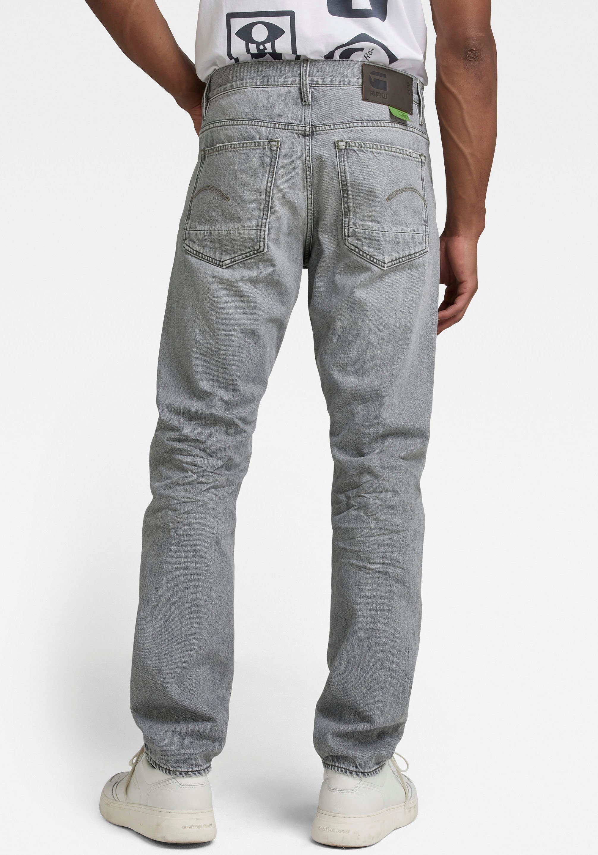 Triple Straight-Jeans G-Star Straight RAW A faded limestone grey