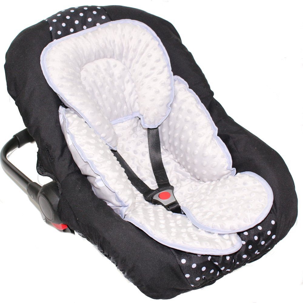 Primawela Sitzverkleinerer Sitzverkleinerer MINKY Einlage Baby Kind für Auto Babyschale Einsatz