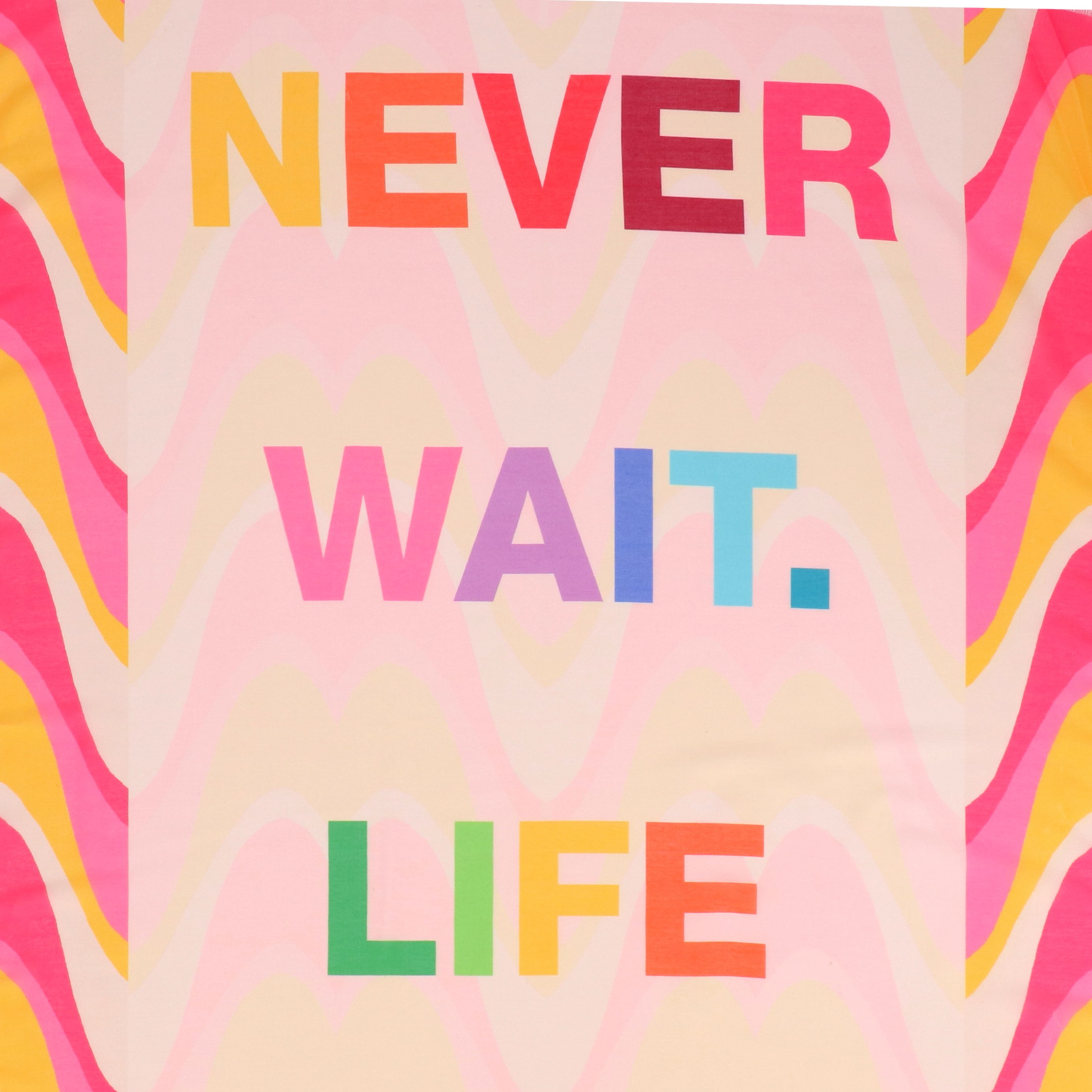 halsüberkopf Accessoires Modeschal Waves, mit Wording günstig online kaufen