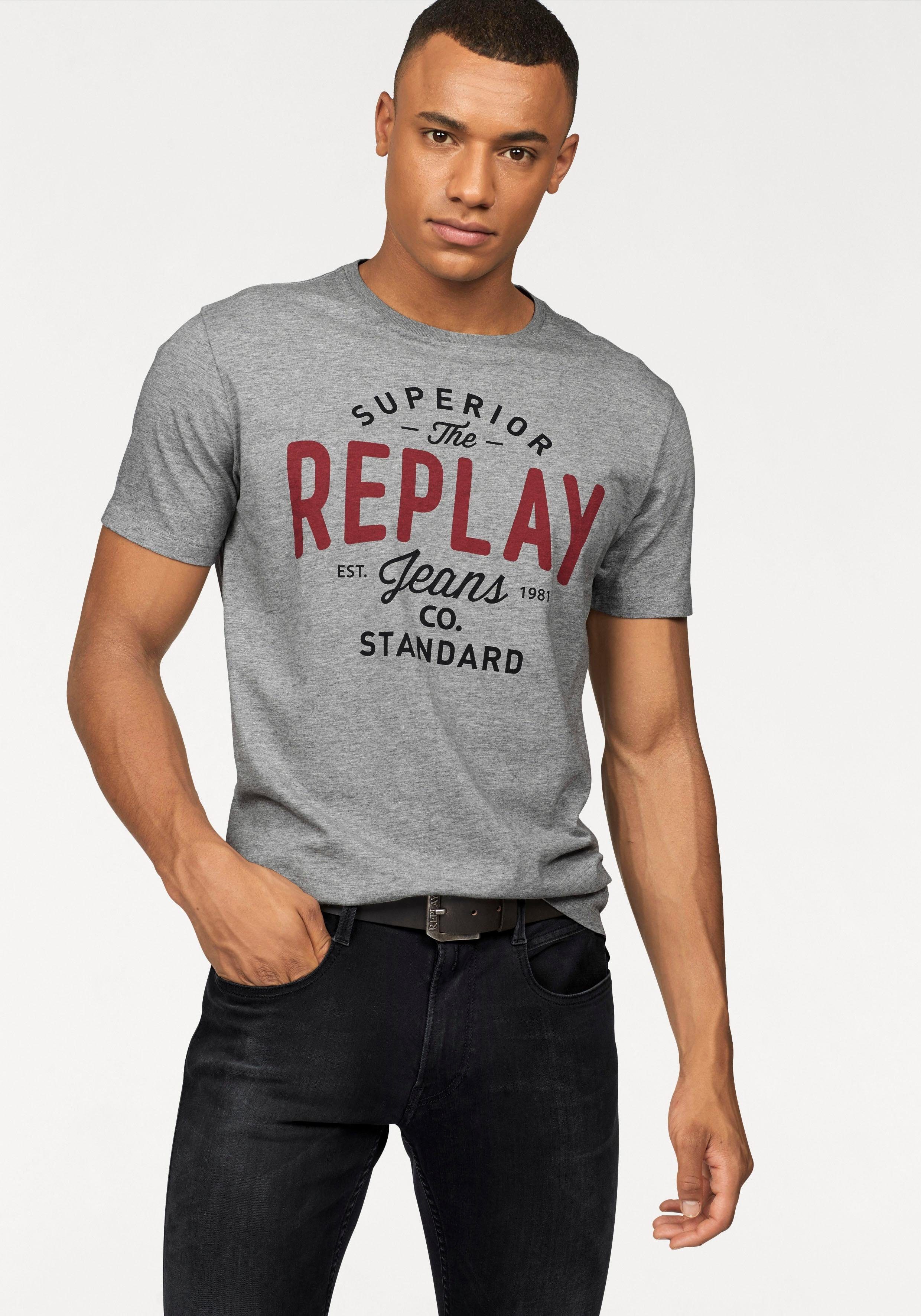 Replay T-Shirt mit Markendruck