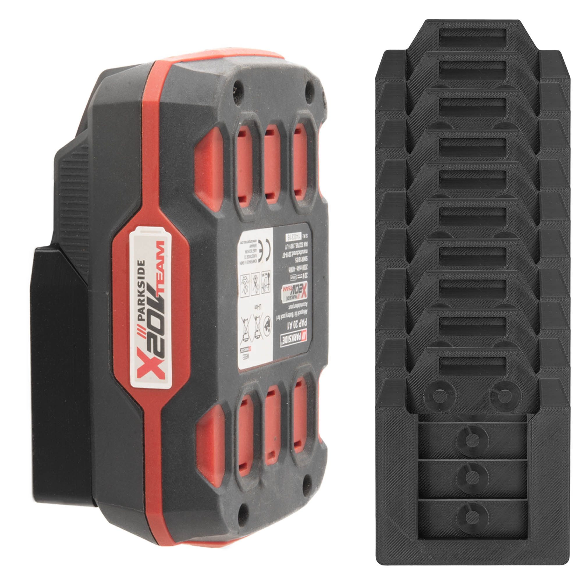 TSB Werk Werkzeughalter Akku Halter für Parkside 20V Halterung Akkus, 10-tl günstig online kaufen