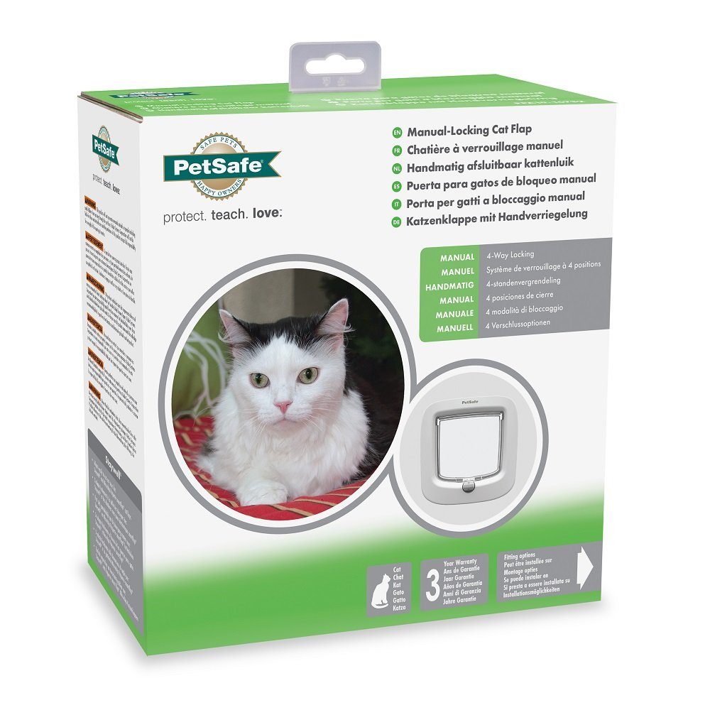 PetSafe Haustierklappe Staywell® Luxus manuelle Katzenklappe - weiß