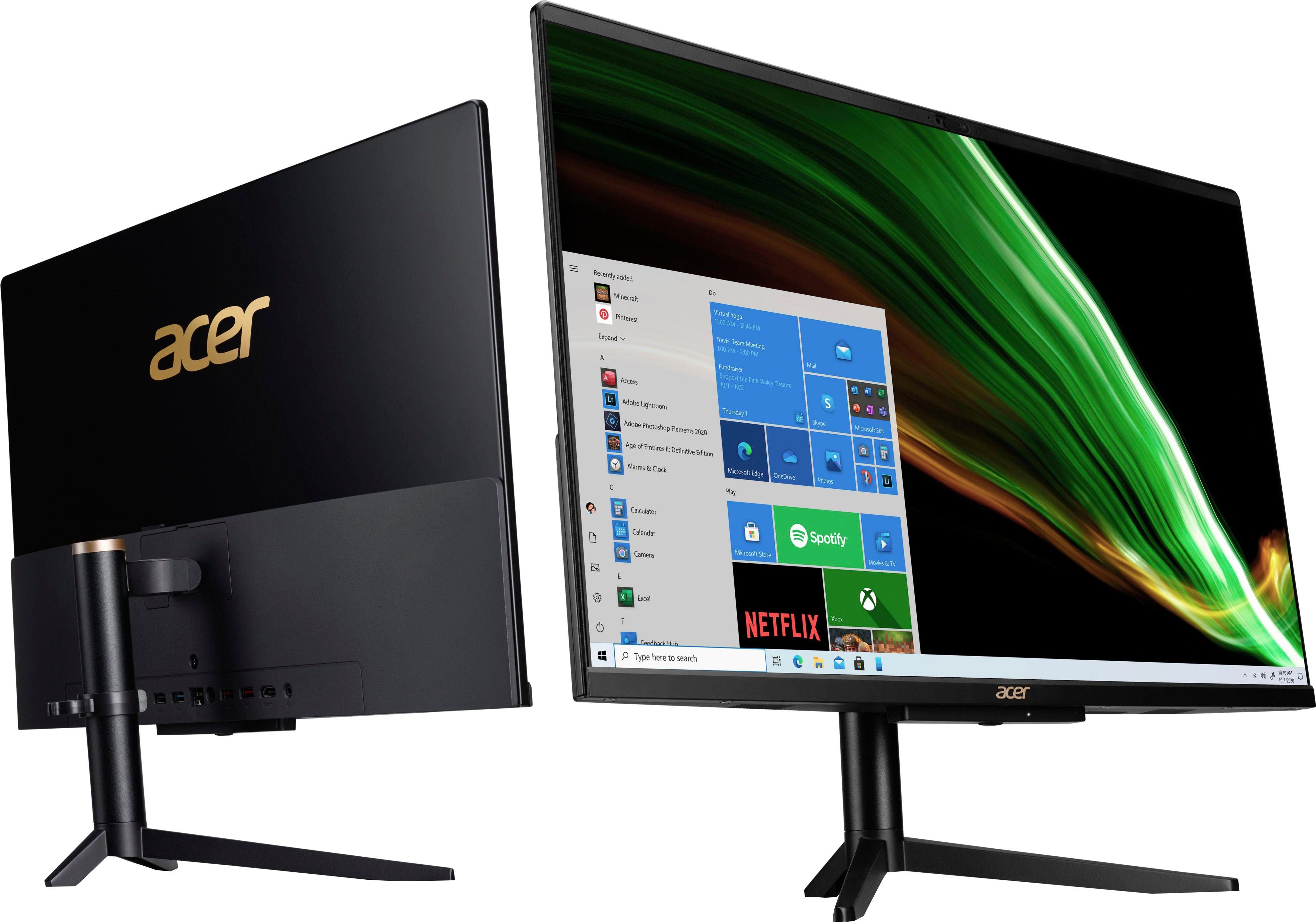 Acer Pentium RAM, (23,8 Intel 8 C24-1600 PC SSD, Zoll, Luftkühlung) All-in-One N6005, GB GB 512 Aspire Graphics, UHD