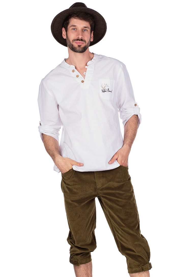 MarJo Trachtenlederhose Trachtenhose Herren - CONNER KB - olivbraun