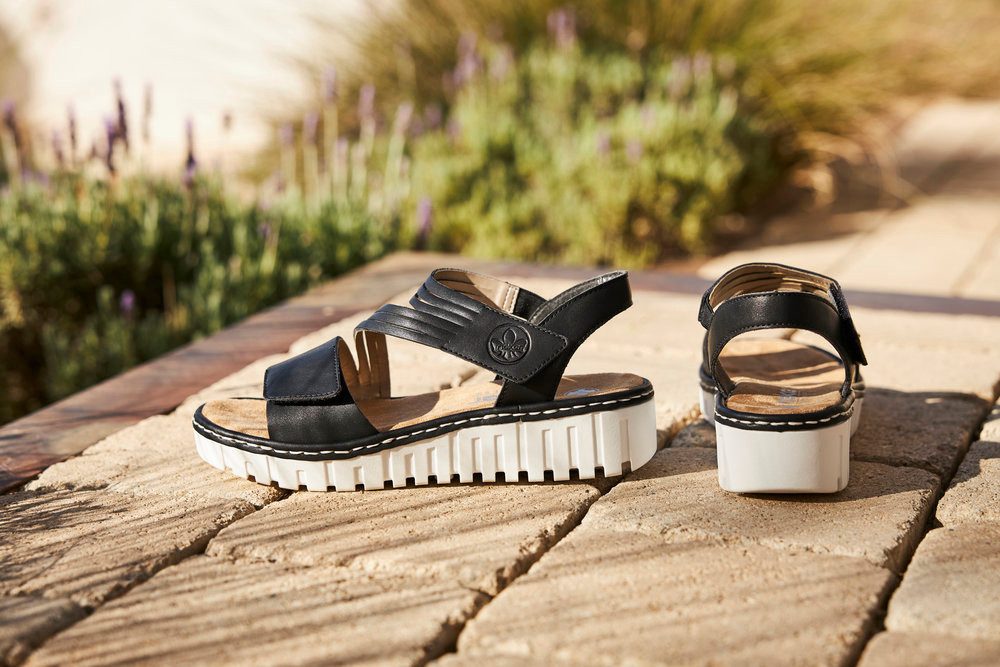 Rieker Plateausandale Sommerschuh, Sandalette, Keilabsatz, mit günstig online kaufen