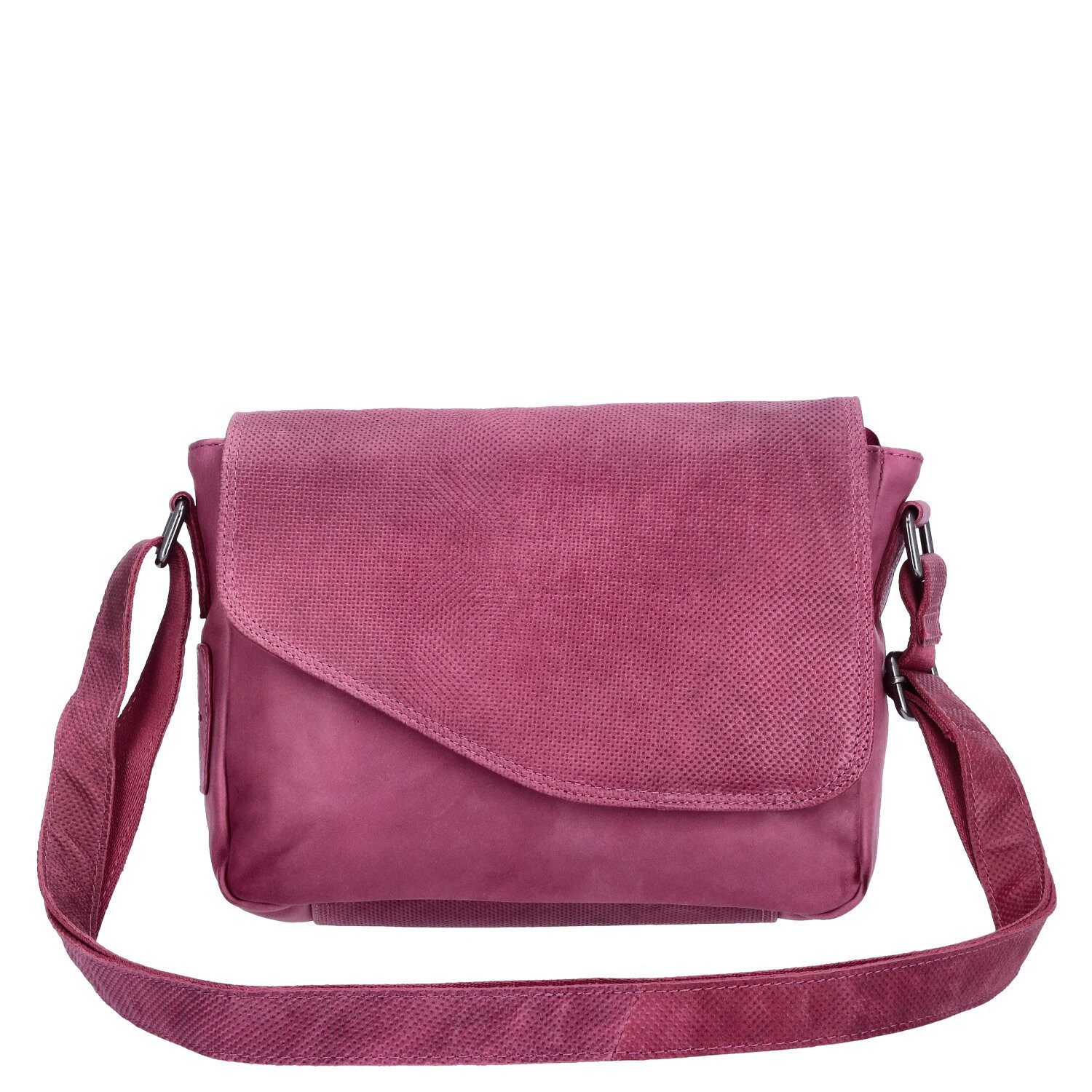 The Skandinavian Brand Umhängetasche The Skandinavian Brand Damen Leder Umhängetasche Purple (1-tlg)