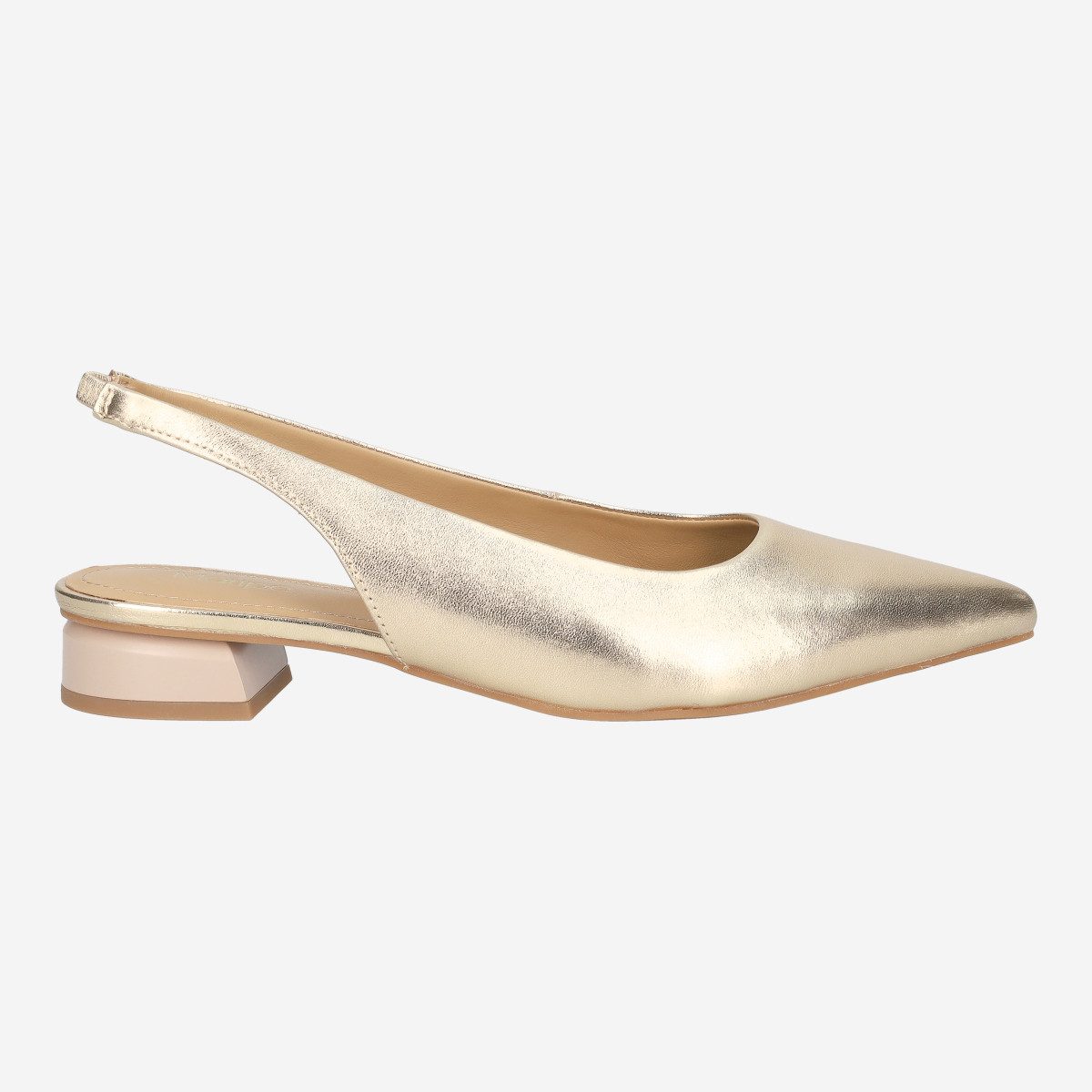 Maripé INGRID V.4 PLATINO, Peeptoes & Slingpumps in Gold für Damen Peeptoepumps