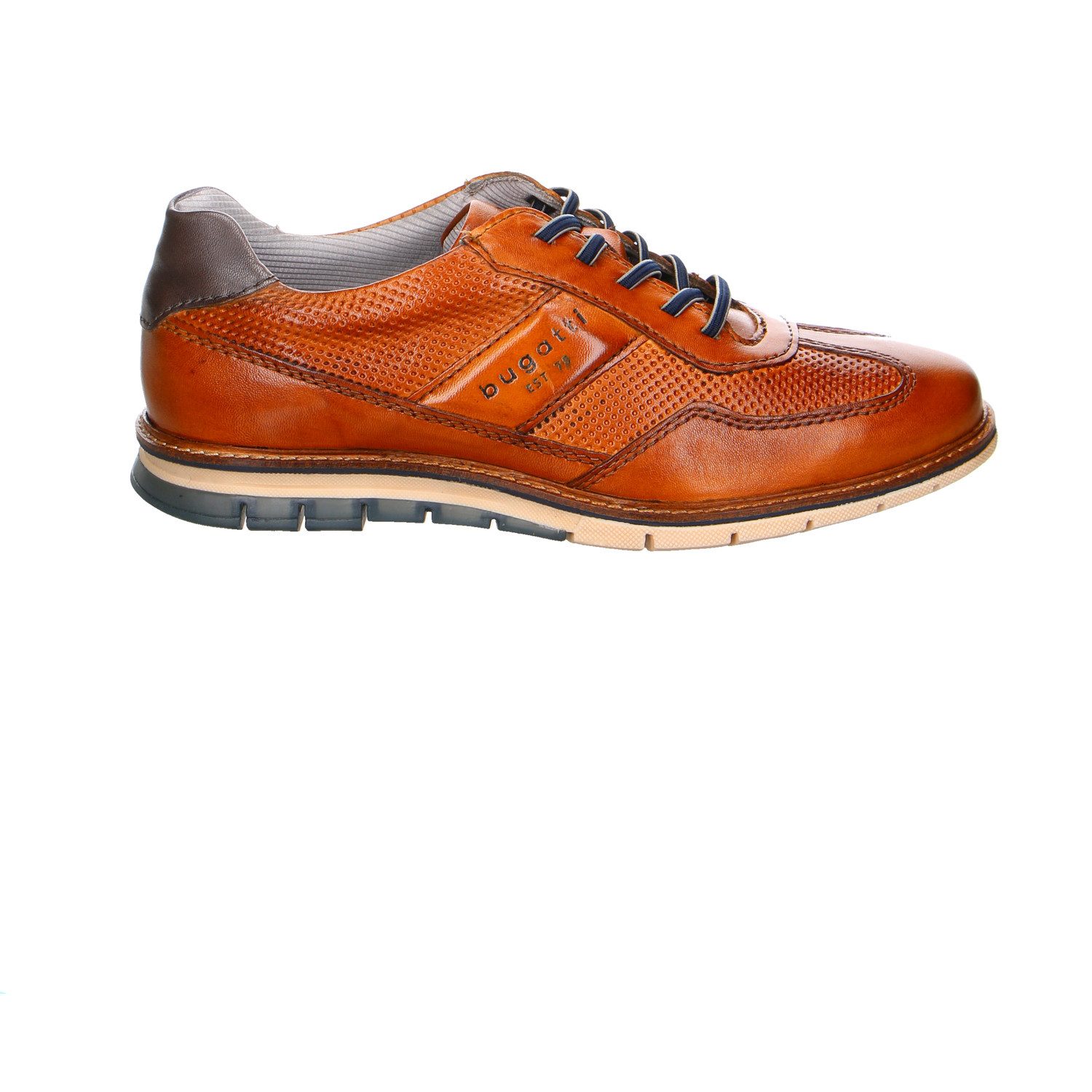 bugatti Schnürschuh mit Rahmennaht, Weite G, Freizeitschuh, Halbschuh, Schnürschuh