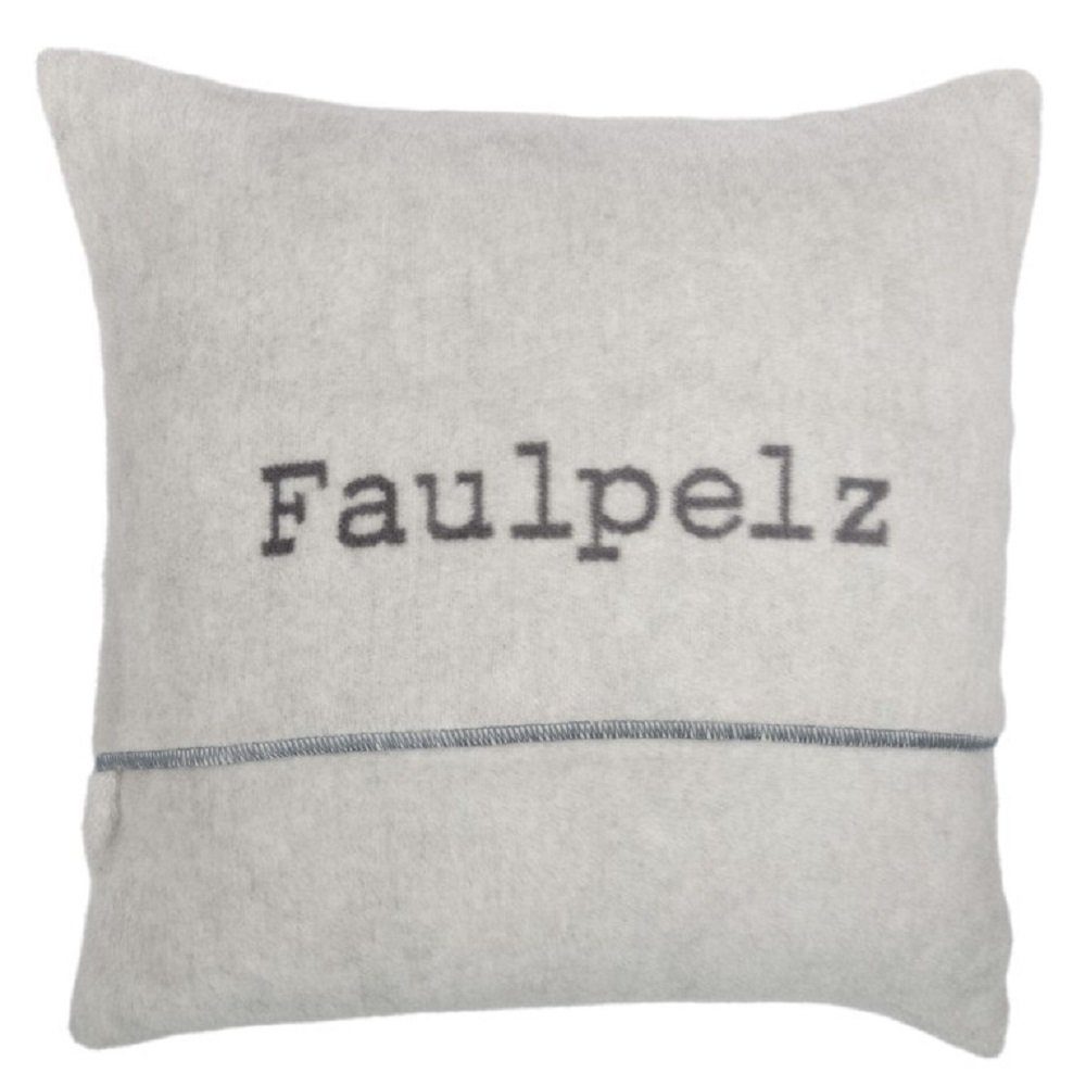 DAVID FUSSENEGGER Kissenhülle Verona 'Faulpelz' 50 x 50 cm günstig online kaufen