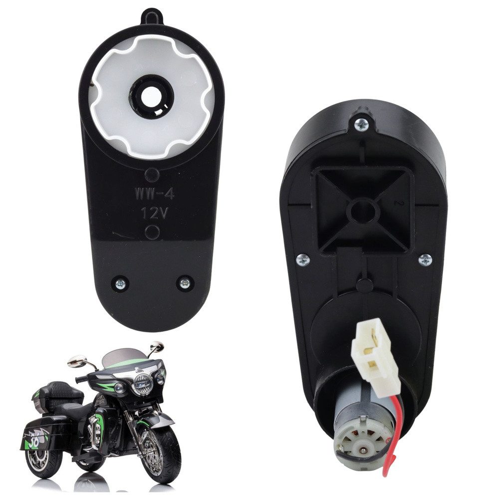 LEAN TOYS Drehtorantrieb Getriebemotor Antriebsmotor Ersatzantrieb, 12 V mit Steckverbinder, (Spar-Set, 1-tlg), 12V Getriebemotor, Steckverbinder, Ersatzteil