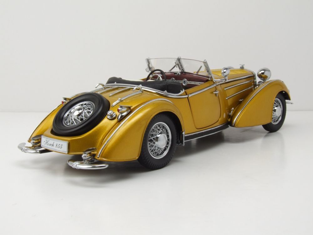 Sun Star Modellauto Horch 855 Roadster 1939 gold, Maßstab 1:18