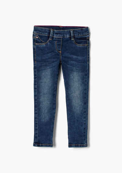 s.Oliver 5-Pocket-Jeans »Regular: Treggings mit Elastikbund« Waschung