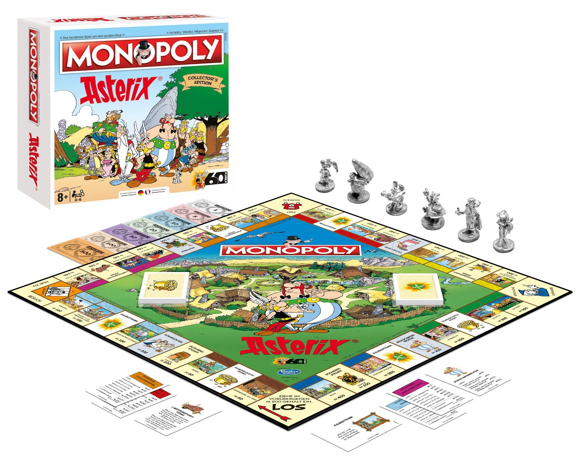 Winning Moves Spiel Monopoly Asterix und Obelix Collector's Edition, Brettspiel, deutsch / französisch