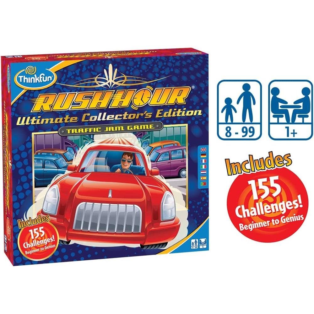 Thinkfun® Spiel Rush Hour Ultimate Collectors Edition, Brettspiel Logikspiel Strategiespiel