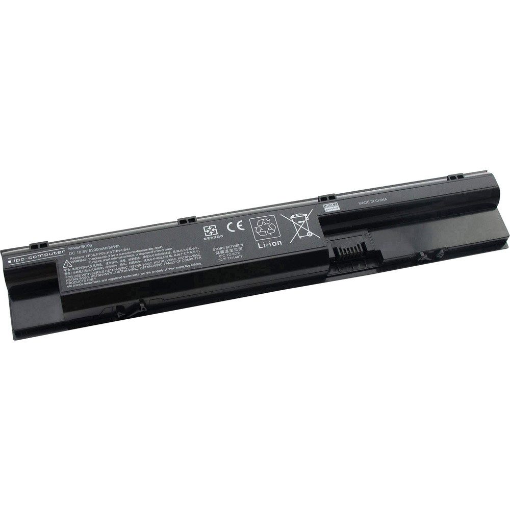 ipc-computer Notebook-Akku 708457-001 56Wh 10.8 V 5200 mAh HP Laptop-Akku