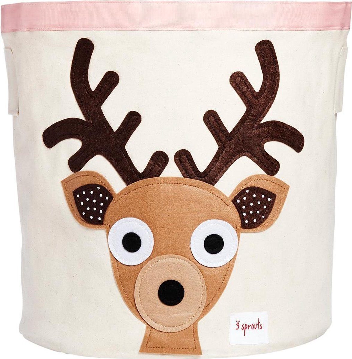 3 Sprouts Aufbewahrungskorb Storage Bin Toffee Deer