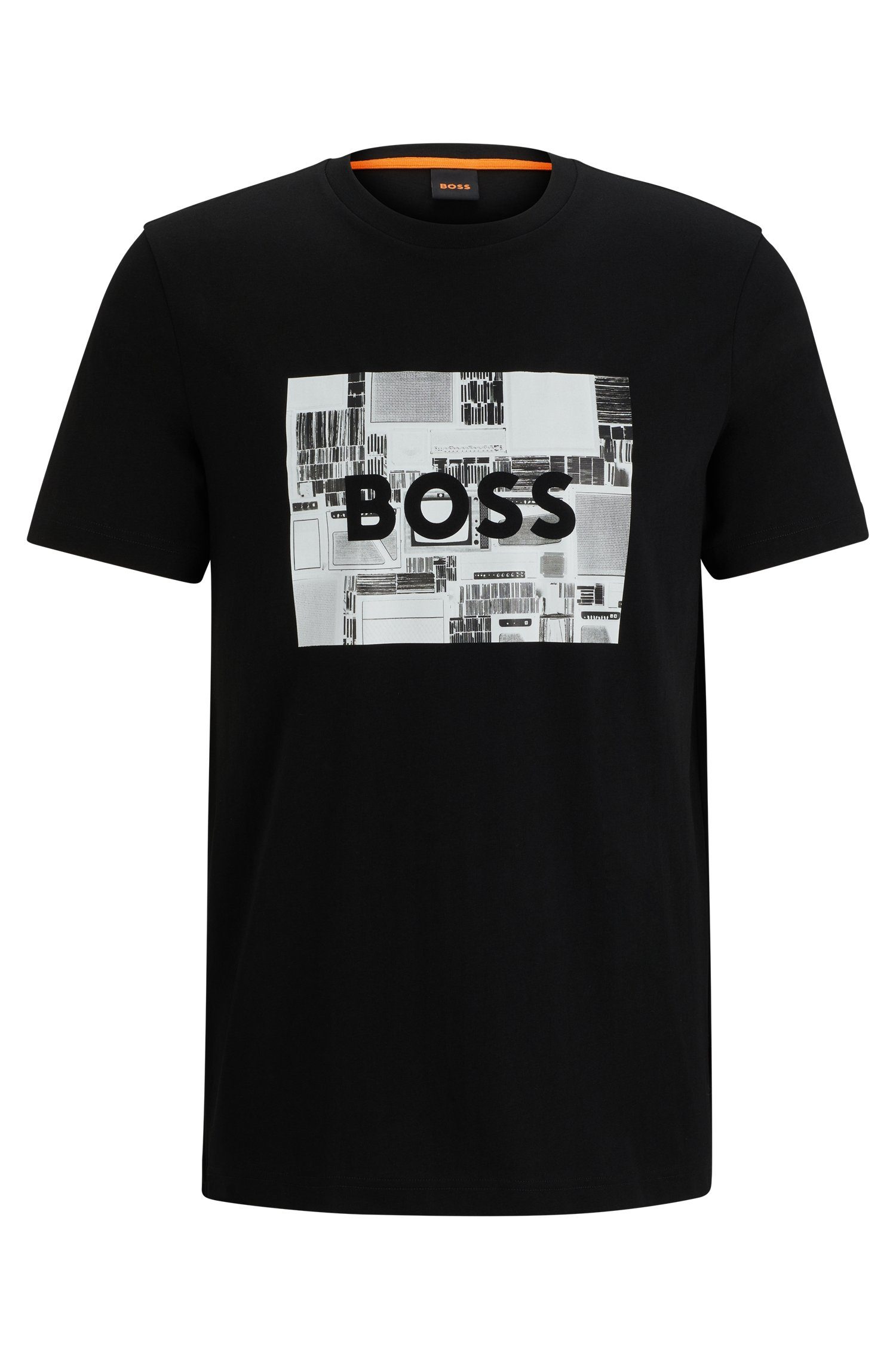 2024 beliebt BOSS ORANGE Frontdruck Kurzarmshirt mit Teeheavyboss modischem