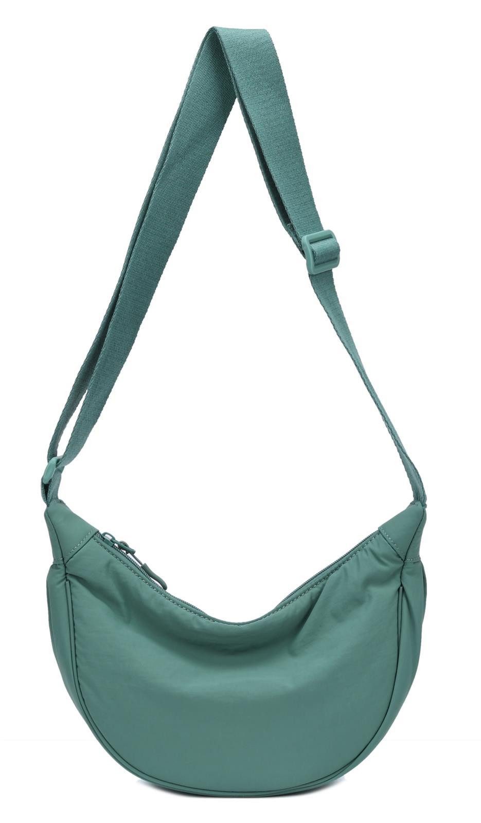 Schultertasche Damen Tasche Runde Brusttasche MOON Bag CrossBody Crossover Nylon