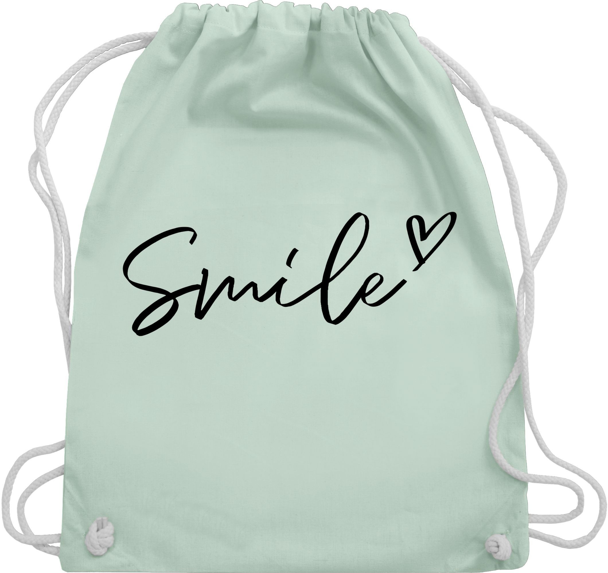 Turnbeutel Smile - Schriftzug