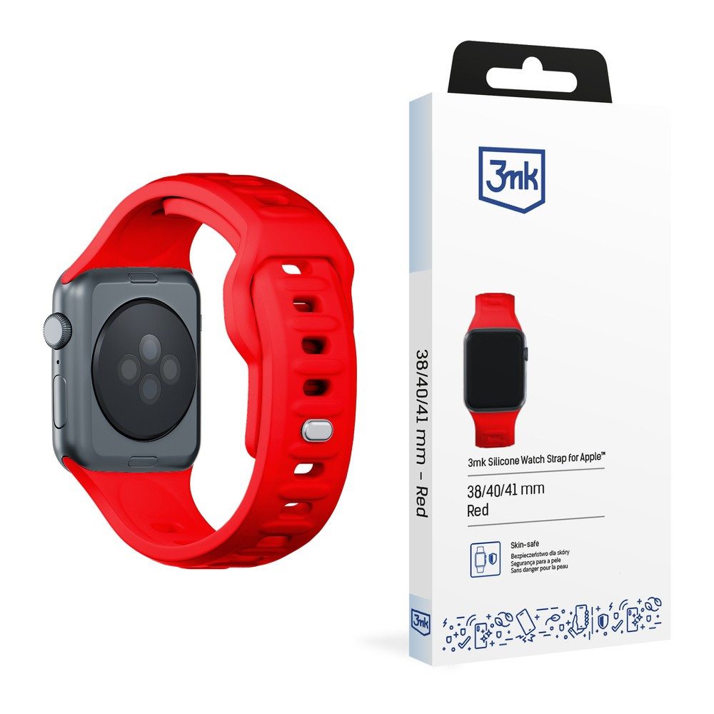 3MK Sportarmband Wechselarmband Ersatzarmband Watch Spar-Set, 1-tlg., 38/40/41 mm waschbar, Hypoallergenes Silikon, waschbar, Schnellwechsel