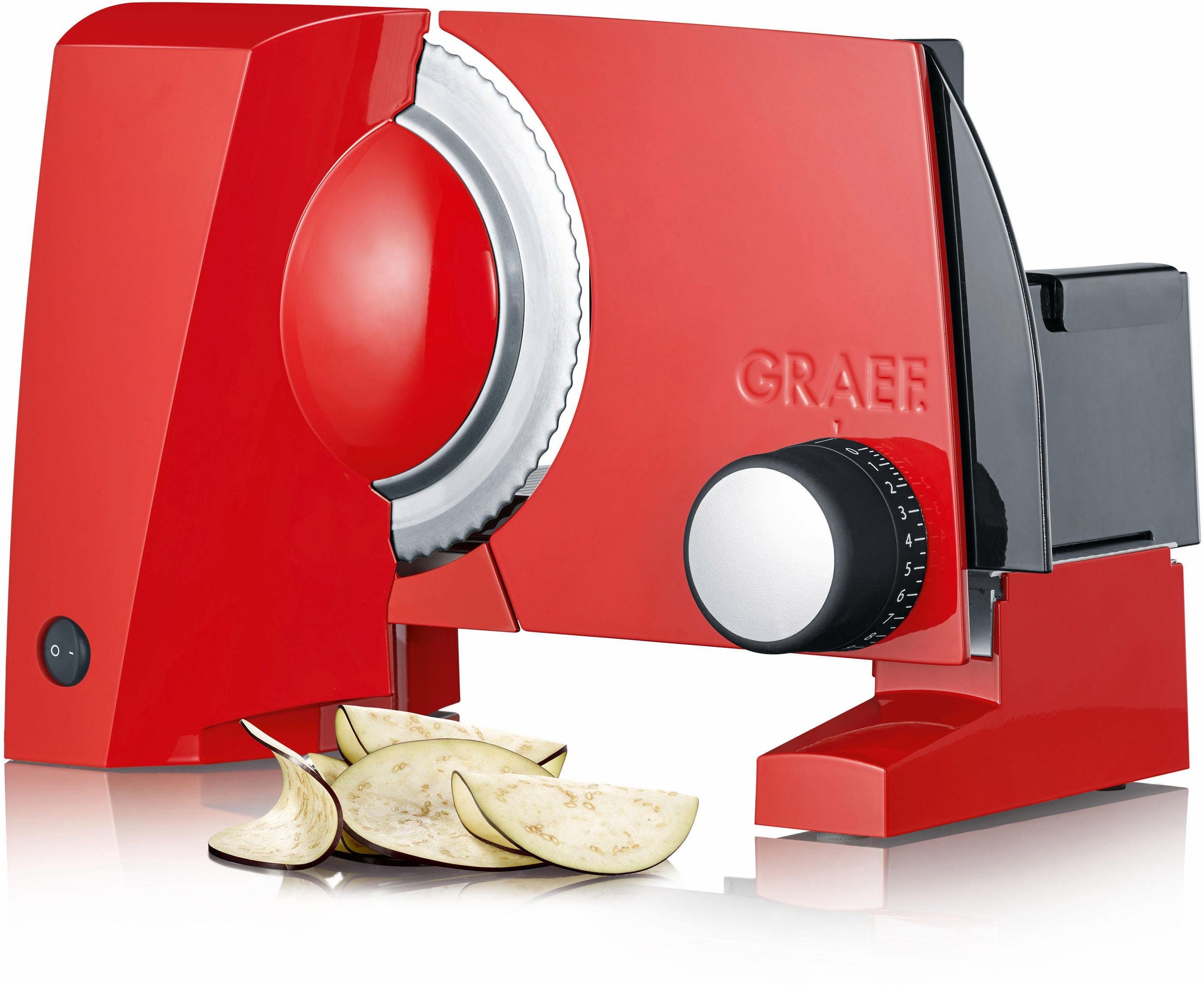 Graef Allesschneider SLICED KITCHEN SKS S10003, 170 W, mit Standfuß Rot